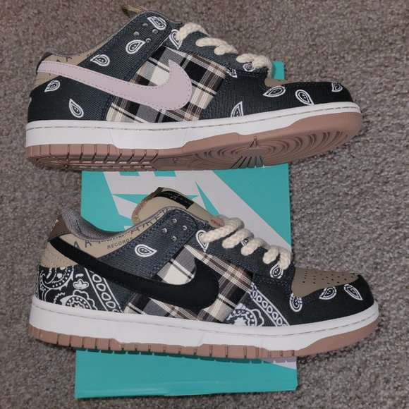 *NEW* Travis Scott x Dunk Low Premium QS SB "Cactus Jack" MEN SIZE 8 / WOMEN 9.5 - Picture 2 of 6